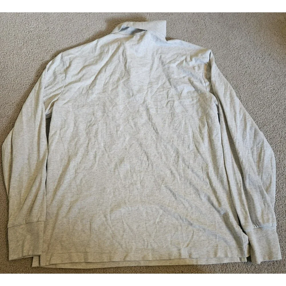 Polo Ralph Lauren Flesh Pony Grey Long Sleeve Polo Shirt Men's Size XS Classic